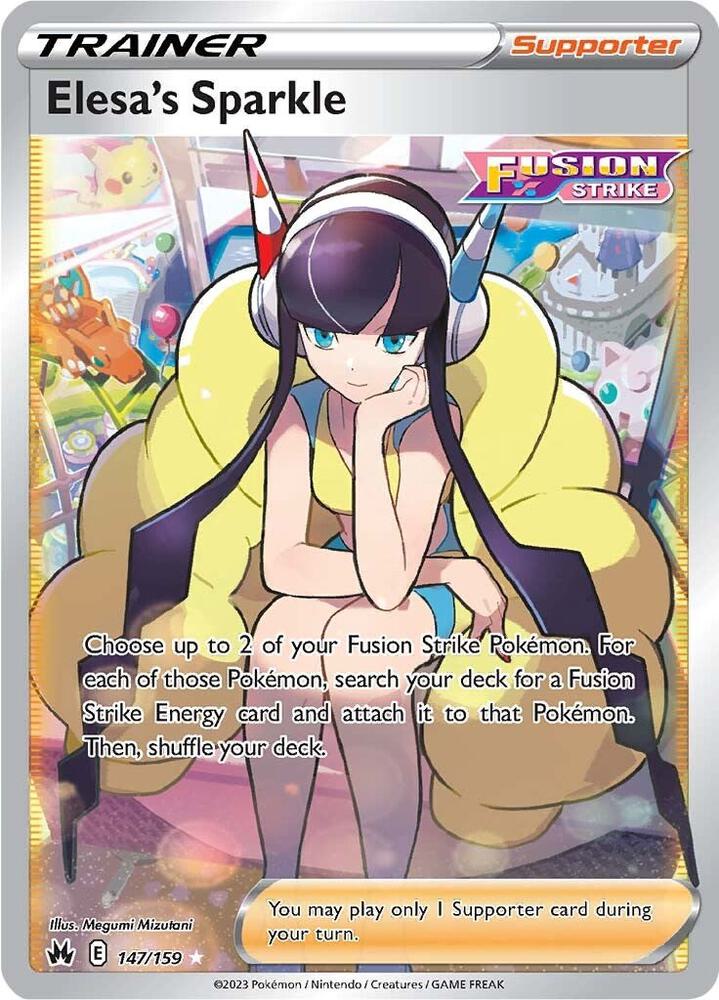 Elesa's Sparkle (Full Art) 147/159 card from Crown Zenith