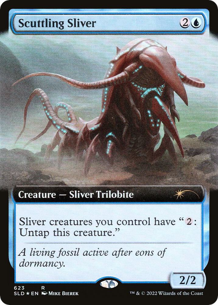 Scuttling Sliver (Extended Art) 623 card from Secret Lair Drop Series