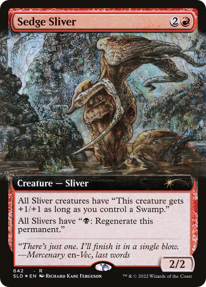 Sedge Sliver (Extended Art) 642 card from Secret Lair Drop Series