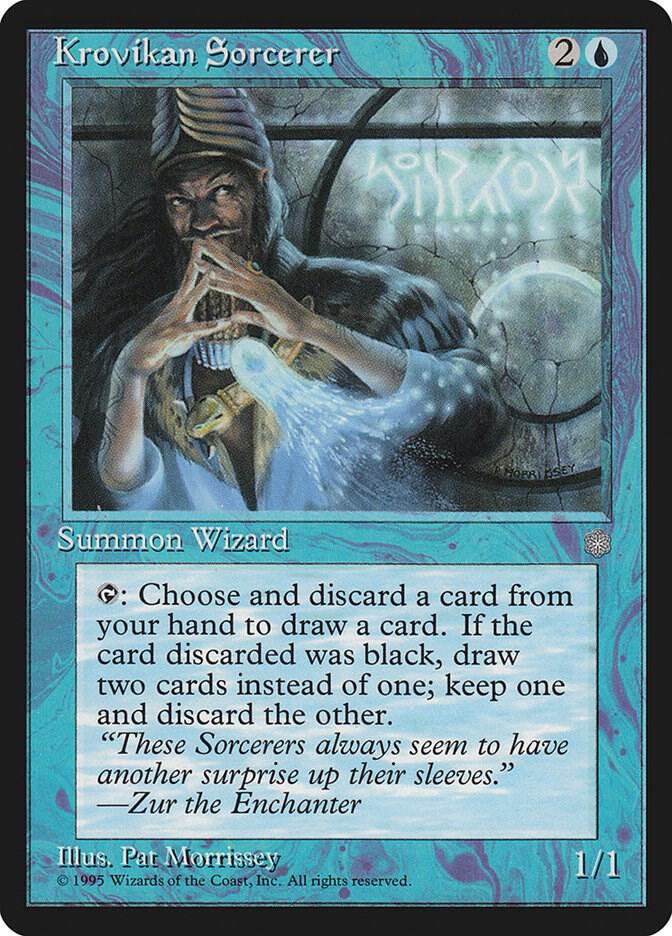 Krovikan Sorcerer card from Ice Age