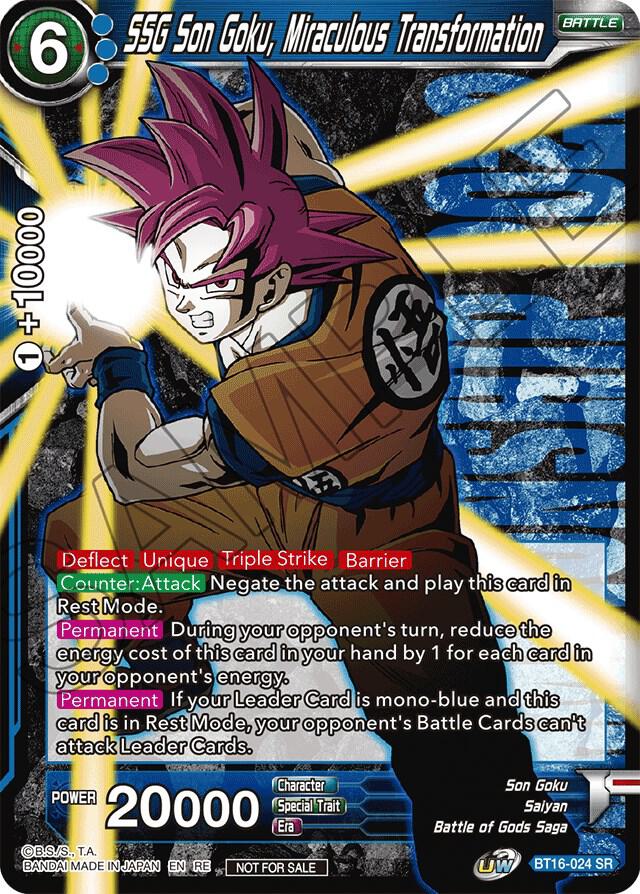 SSG Son Goku, Miraculous Transformation (Championship 2022 Celebration Pack) BT16-024 card from Promotion Cards