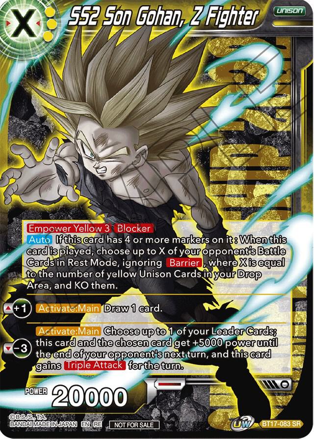 SS2 Son Gohan, Z Fighter (Championship 2022 Celebration Pack) BT17-083 card from Promotion Cards