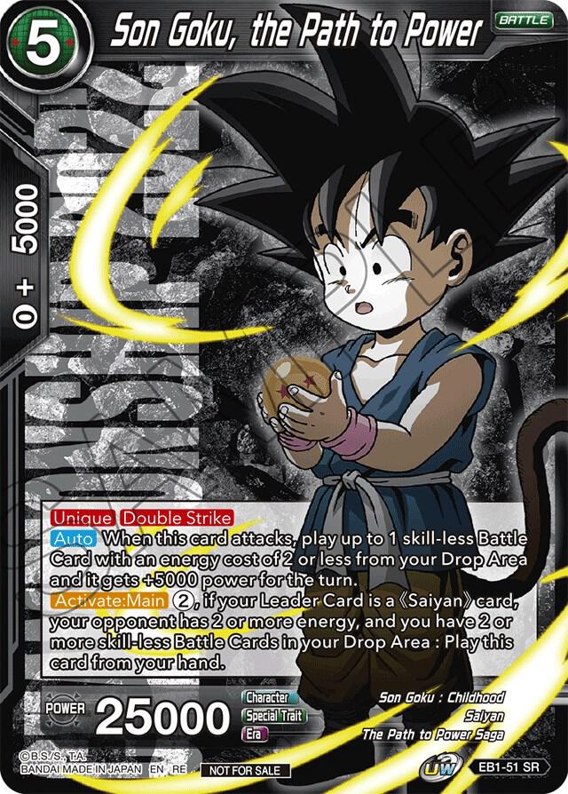 Son Goku, the Path to Power (Championship 2022 Celebration Pack) EB1-51 card from Promotion Cards