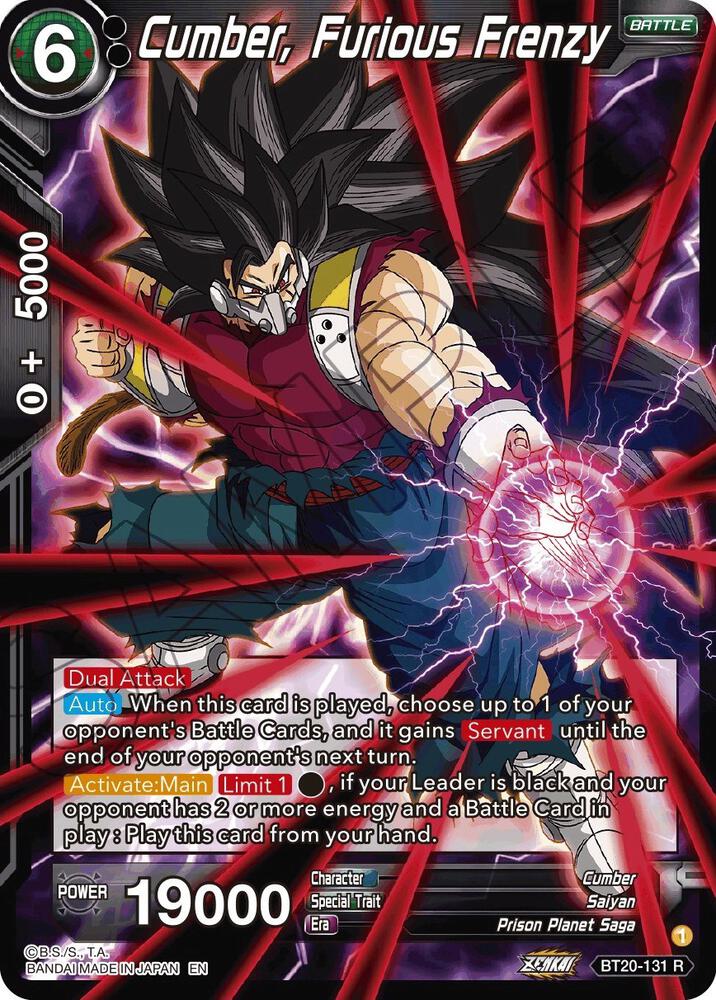 Cumber, Furious Frenzy BT20-131 card from Power Absorbed