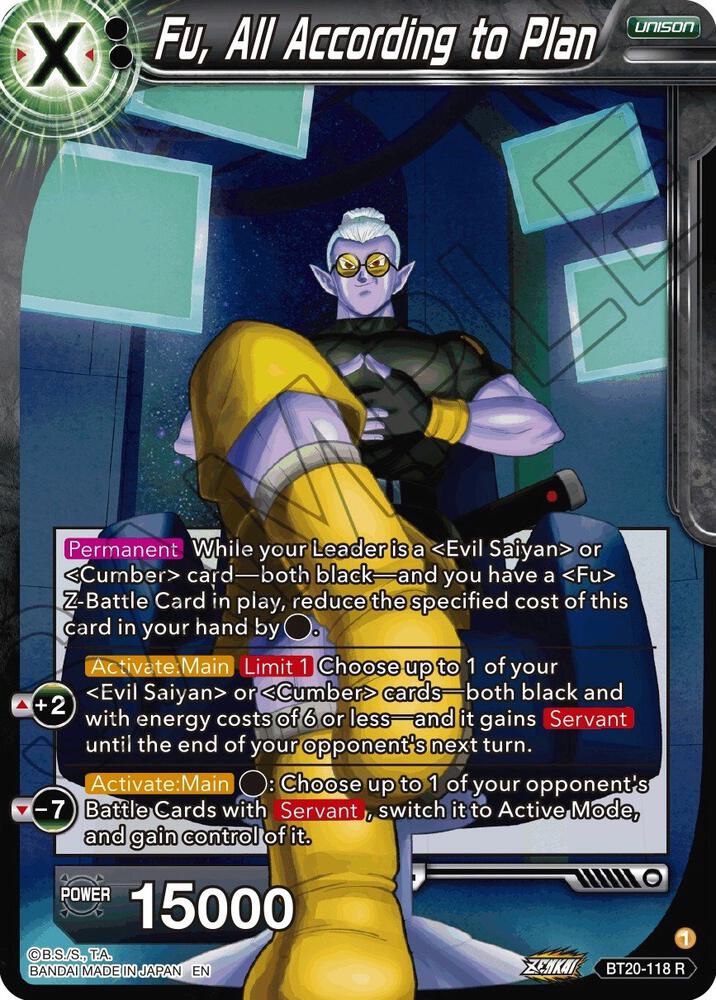 Fu, All According to Plan BT20-118 card from Power Absorbed