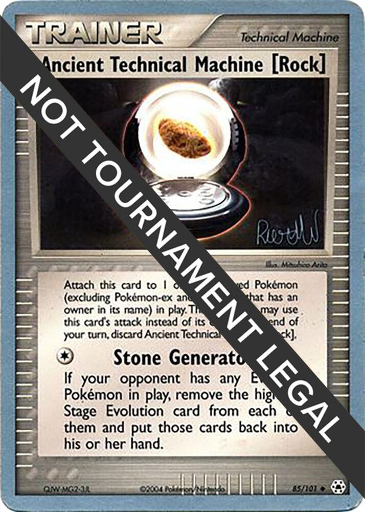 Ancient Technical Machine [Rock] - 2004 (Reed Weichler) 85/101 card from World Championship Decks