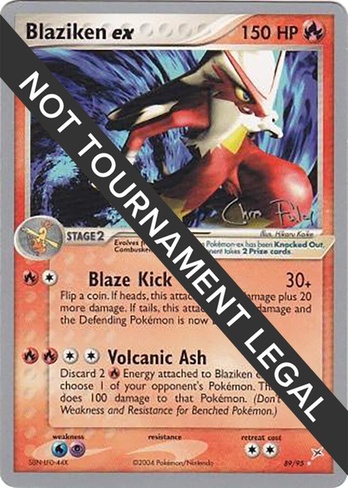 Blaziken ex - 2004 (Chris Fulop) 89/95 card from World Championship Decks