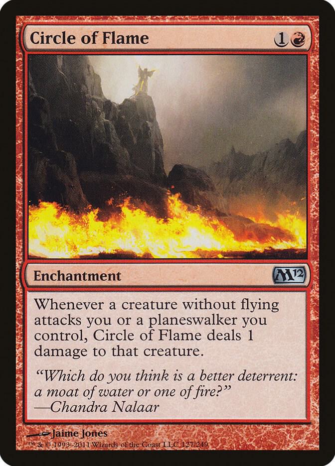Circle of Flame 127 card from Magic 2012 (M12)