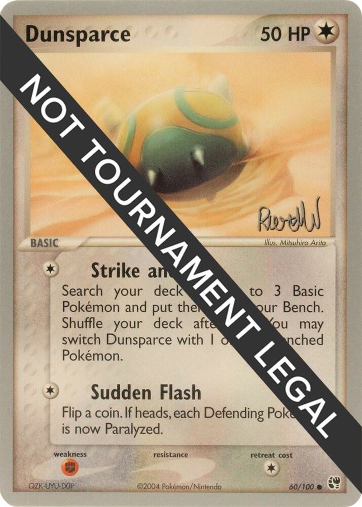 Dunsparce - 2004 (Reed Weichler) 60/100 card from World Championship Decks