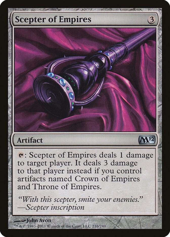 Scepter of Empires 216 card from Magic 2012 (M12)