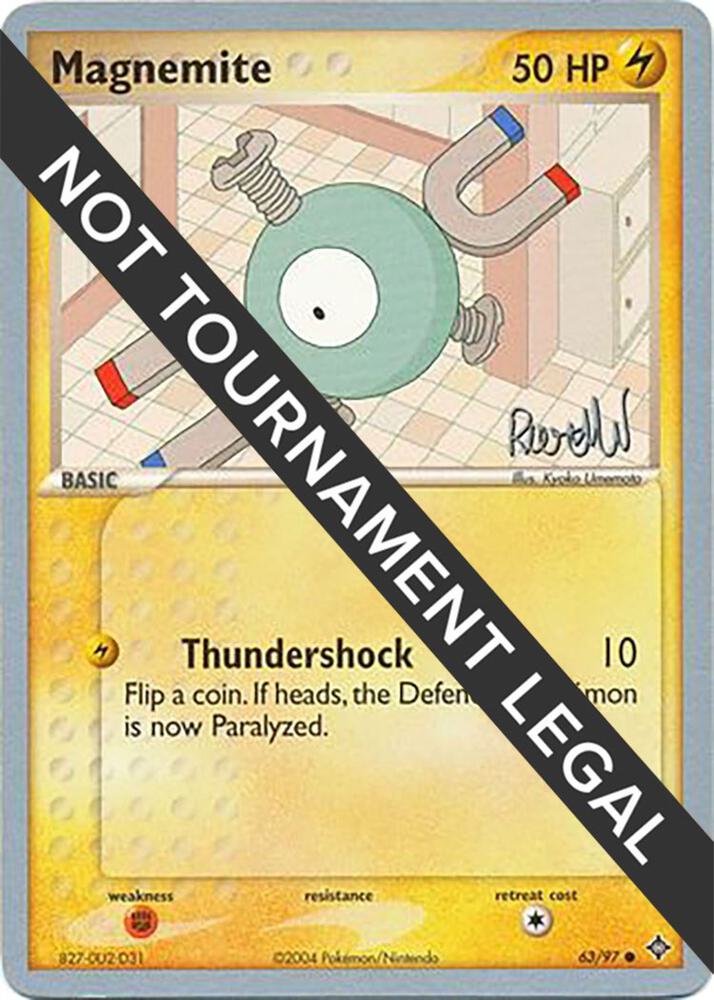 Magnemite - 2004 (Reed Weichler) 63/97 card from World Championship Decks