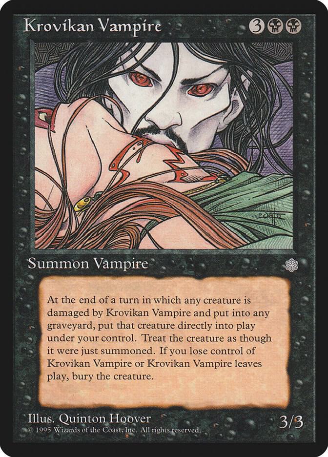 Krovikan Vampire card from Ice Age