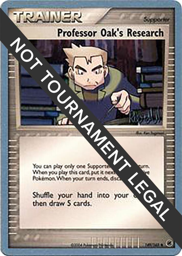 Professor Oak's Research - 2004 (Reed Weichler) 149/165 card from World Championship Decks