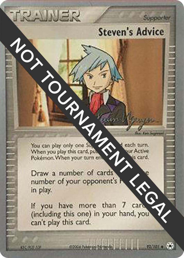 Steven's Advice - 2004 (Kevin Nguyen) 92/101 card from World Championship Decks