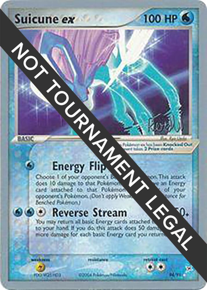 Suicune ex - 2004 (Reed Weichler) 94/95 card from World Championship Decks