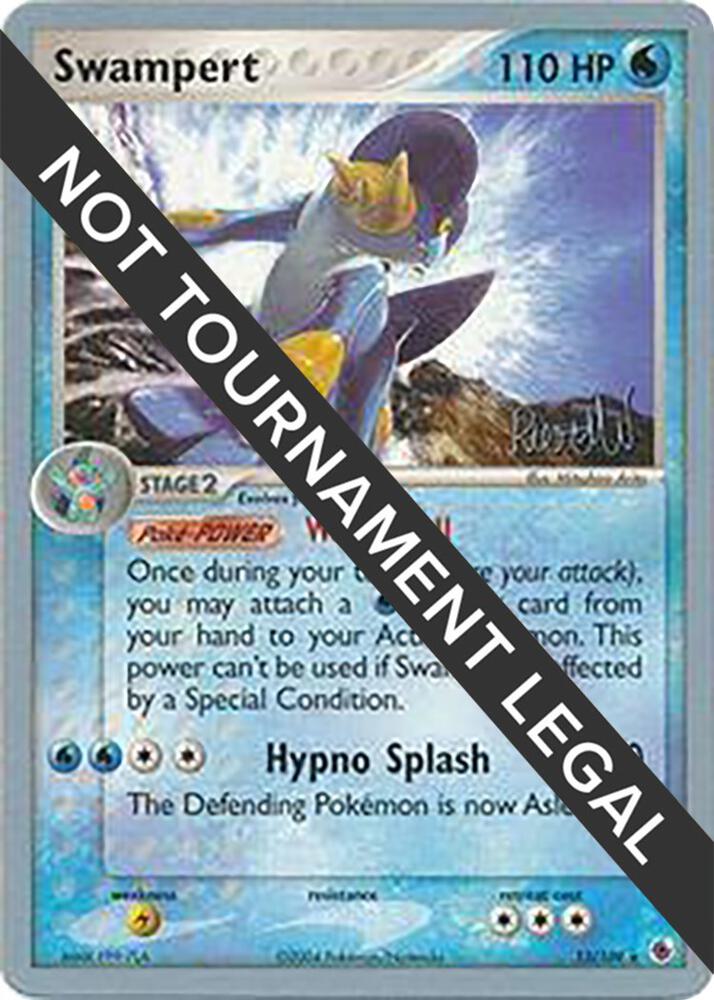 Swampert - 2004 (Reed Weichler) 13/109 card from World Championship Decks