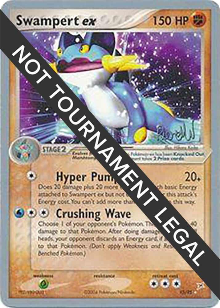 Swampert ex - 2004 (Reed Weichler) 95/95 card from World Championship Decks