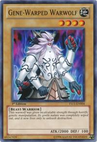 Gene-Warped Warwolf YS11-EN004 card from Starter Deck: Dawn of the Xyz