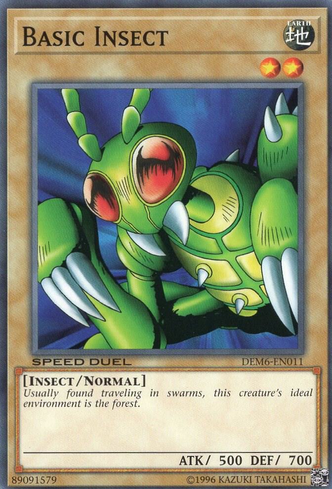 Basic Insect DEM6-EN011 card from Speed Duel Demo Deck 2020