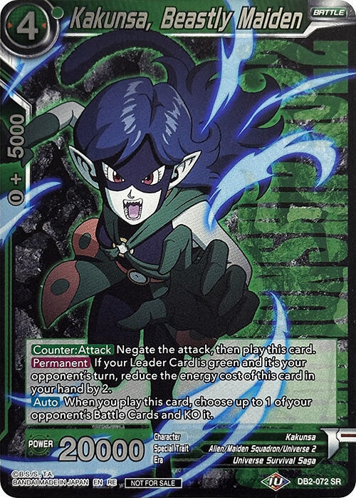 Kakunsa, Beastly Maiden (Championship 2022 Celebration Pack) DB2-072 card from Promotion Cards