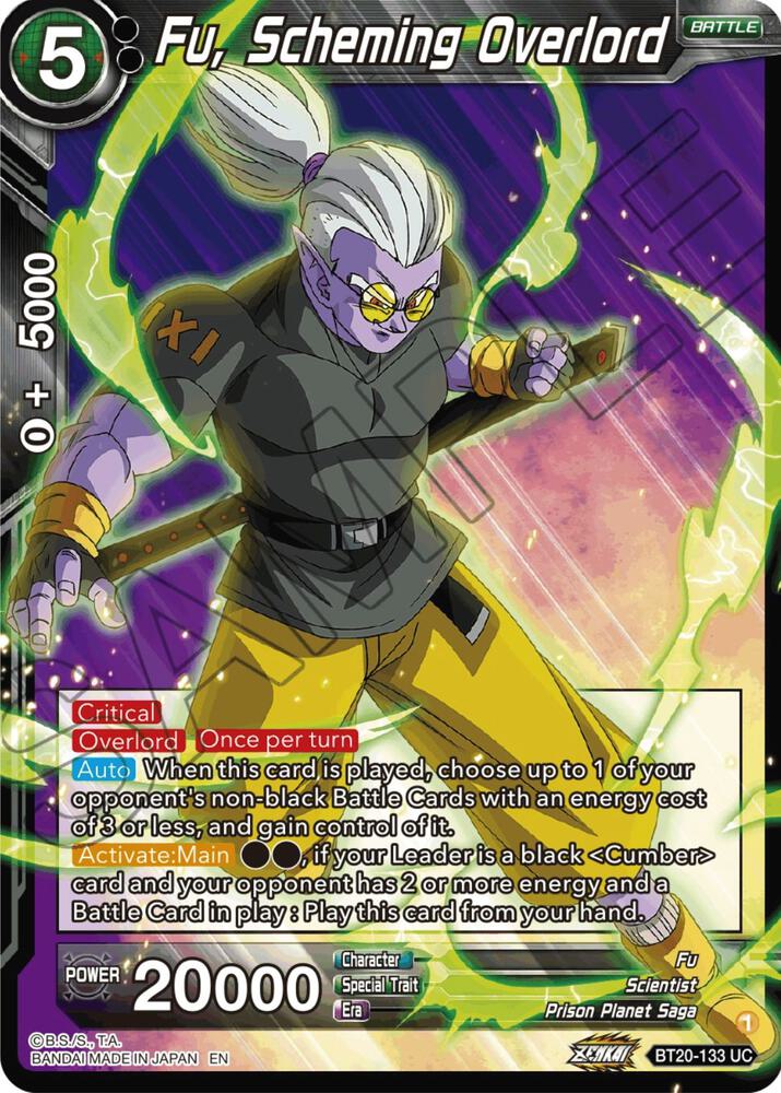 Fu, Scheming Overlord BT20-133 card from Power Absorbed