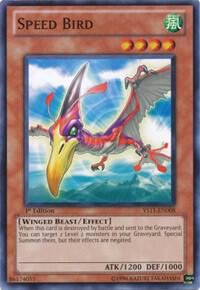 Speed Bird YS11-EN008 card from Starter Deck: Dawn of the Xyz