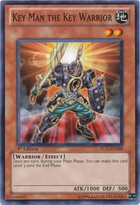 Key Man the Key Warrior YS11-EN009 card from Starter Deck: Dawn of the Xyz
