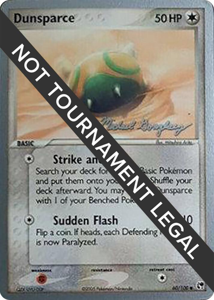 Dunsparce - 2005 (Michael Gonzalez) 60/100 card from World Championship Decks