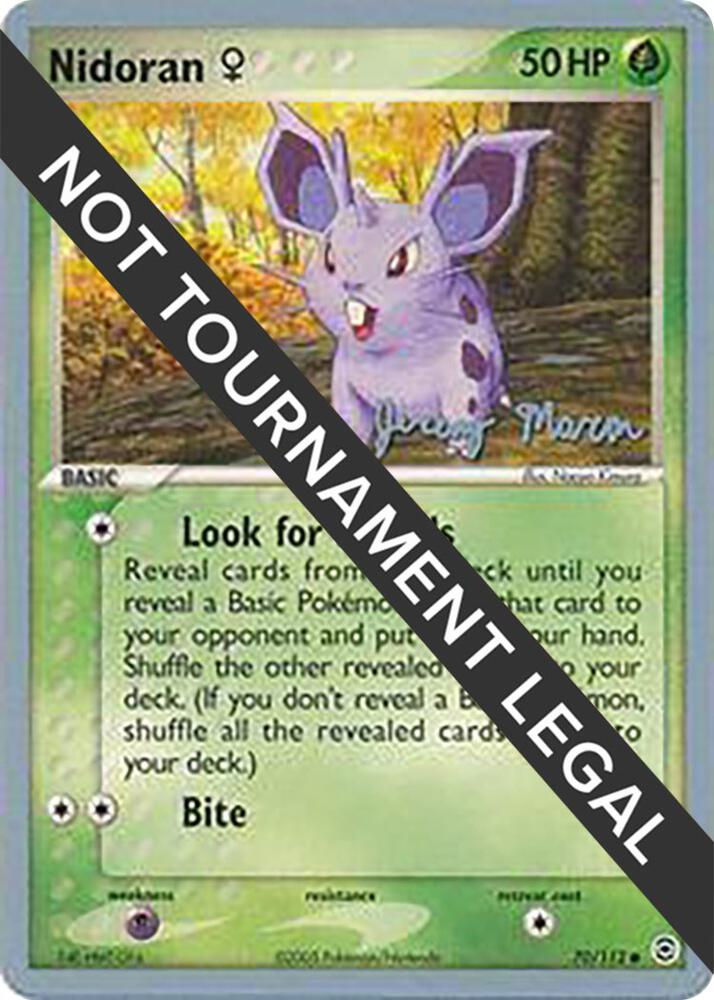 Nidoran F - 2005 (Jeremy Maron) 70/112 card from World Championship Decks