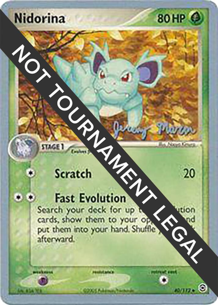 Nidorina - 2005 (Jeremy Maron) 40/112 card from World Championship Decks
