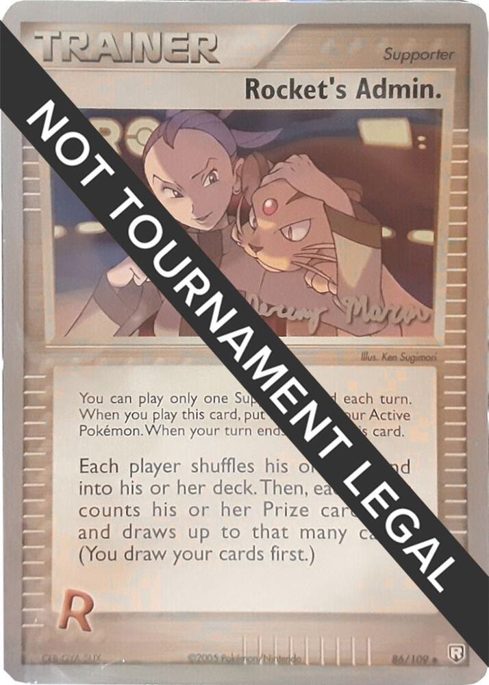 Rocket's Admin. - 2005 (Jeremy Moran) 86/109 card from World Championship Decks