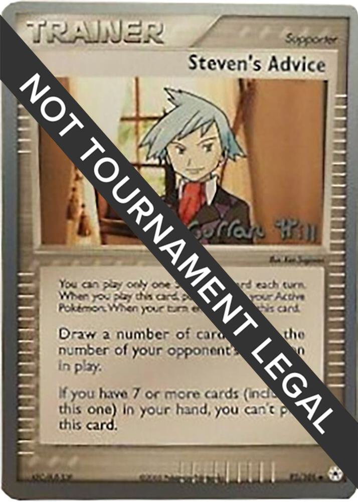 Steven's Advice - 2005 (Curran Hill) 92/101 card from World Championship Decks
