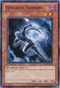 Vengeful Shinobi YS11-EN017 card from Starter Deck: Dawn of the Xyz