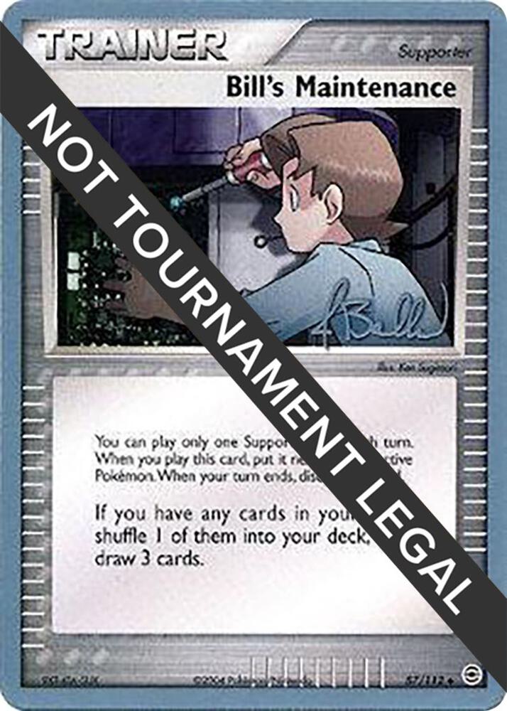Bill's Maintenance - 2006 (Jimmy Ballard) 87/112 card from World Championship Decks
