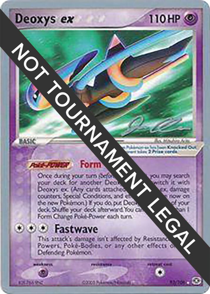Deoxys ex - 2006 (Jason Klaczynski) 93/106 card from World Championship Decks