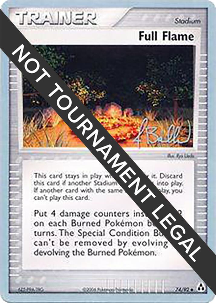 Full Flame - 2006 (Jimmy Ballard) 74/92 card from World Championship Decks