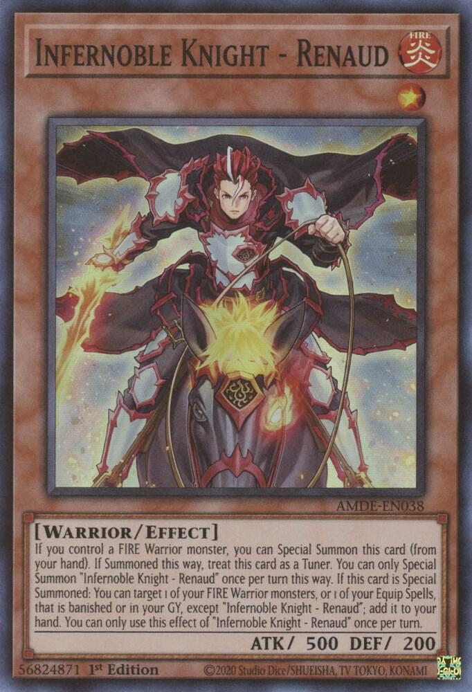 Infernoble Knight - Renaud AMDE-EN038 card from Amazing Defenders