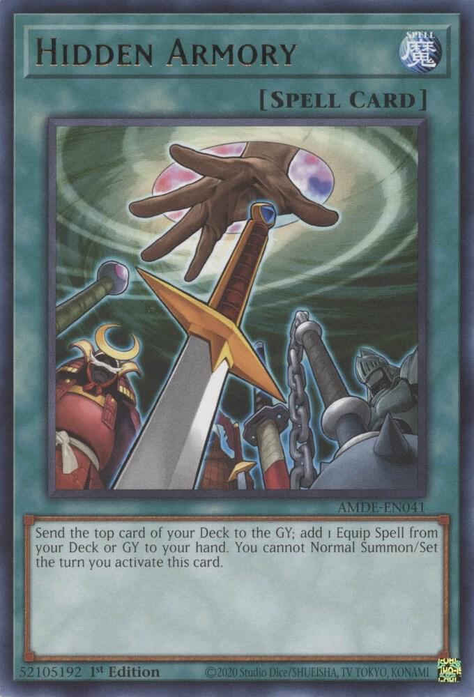 Hidden Armory AMDE-EN041 card from Amazing Defenders