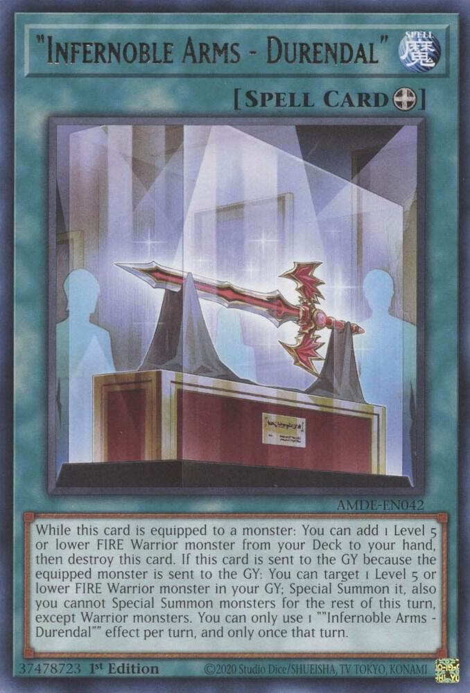 Infernoble Arms - Durendal AMDE-EN042 card from Amazing Defenders