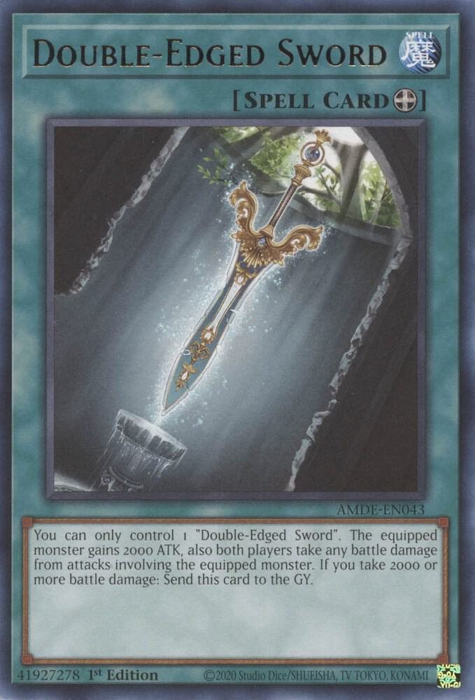 Double-Edged Sword AMDE-EN043 card from Amazing Defenders