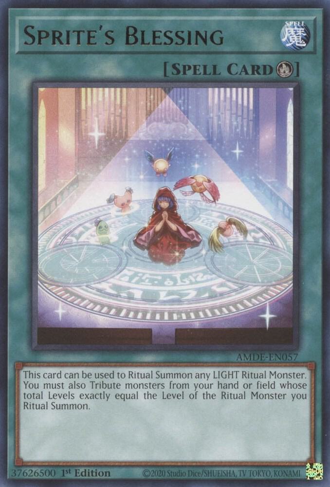 Sprite's Blessing AMDE-EN057 card from Amazing Defenders