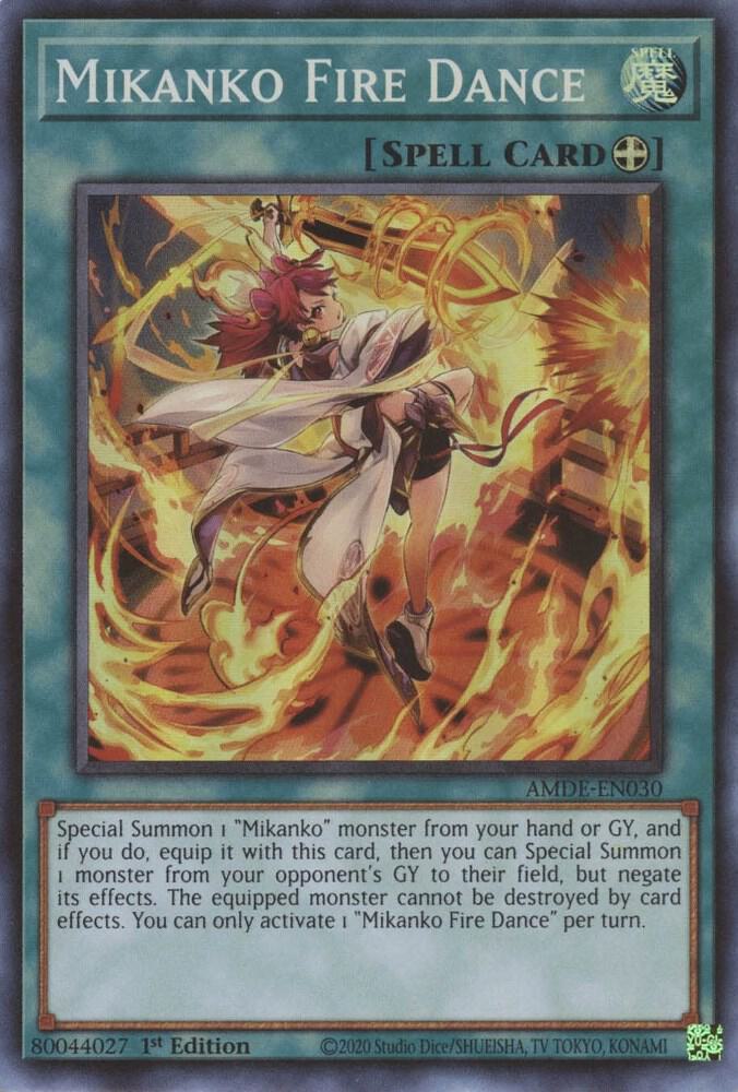 Mikanko Fire Dance AMDE-EN030 card from Amazing Defenders