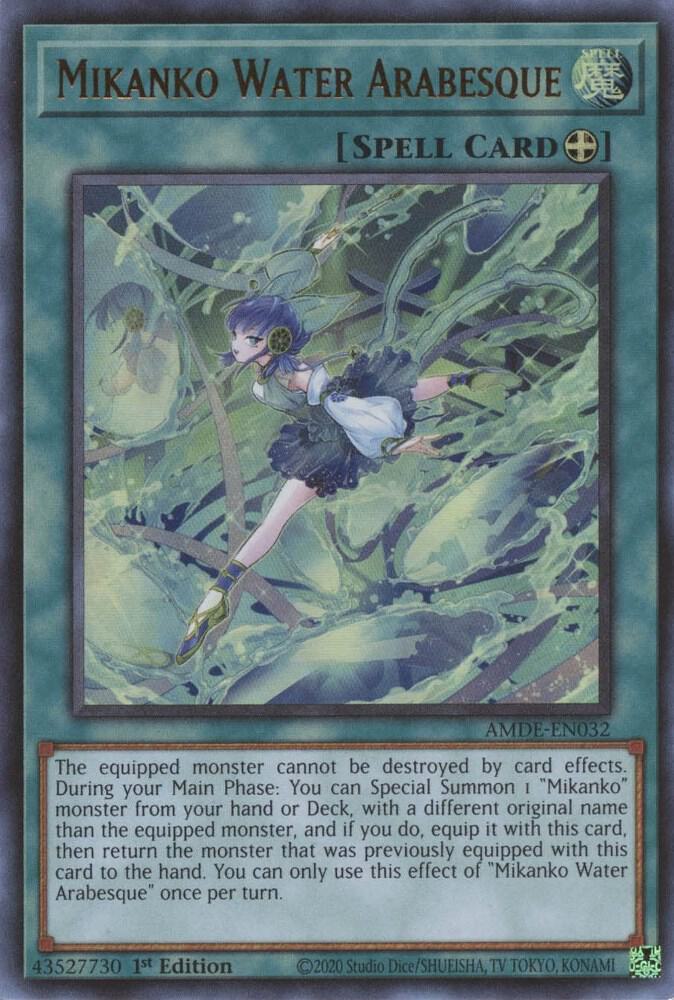 Mikanko Water Arabesque AMDE-EN032 card from Amazing Defenders