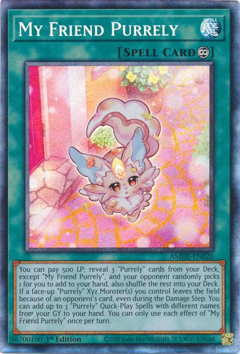 My Friend Purrely (CR) AMDE-EN020 card from Amazing Defenders
