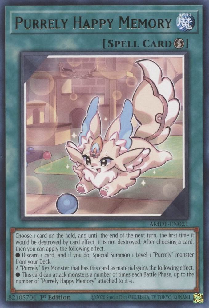 Purrely Happy Memory AMDE-EN021 card from Amazing Defenders