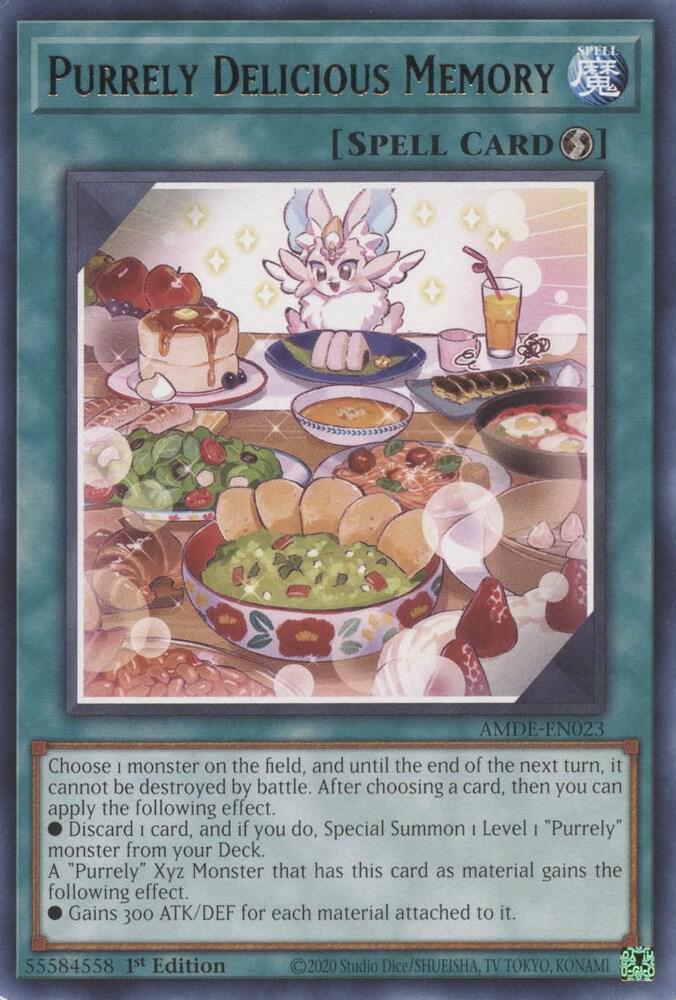 Purrely Delicious Memory AMDE-EN023 card from Amazing Defenders