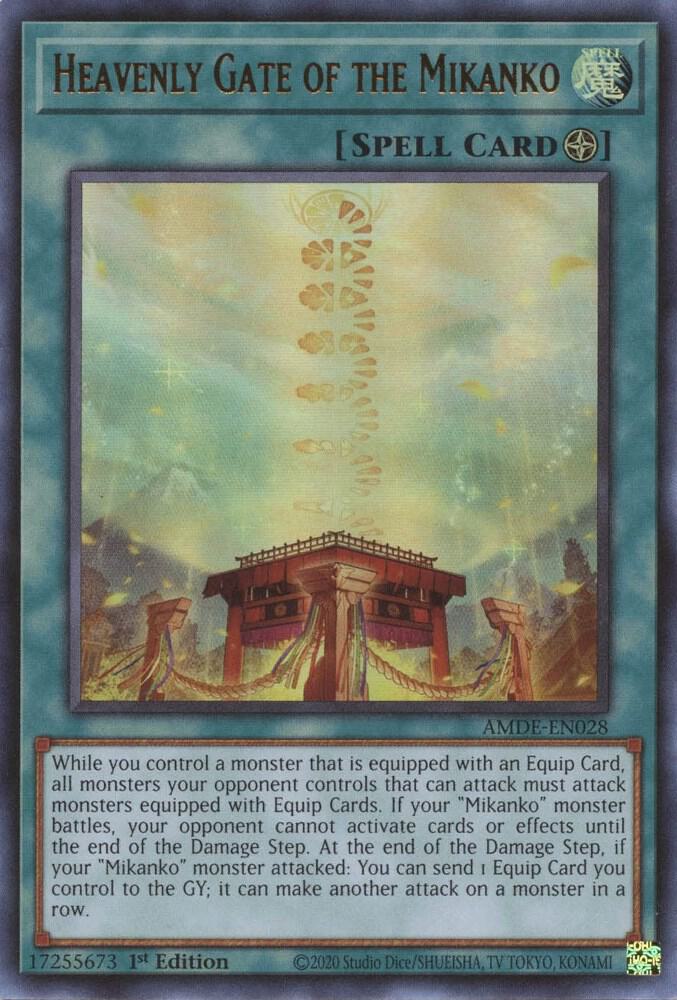 Heavenly Gate of the Mikanko AMDE-EN028 card from Amazing Defenders