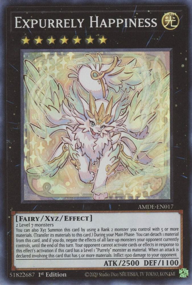 Expurrely Happiness AMDE-EN017 card from Amazing Defenders