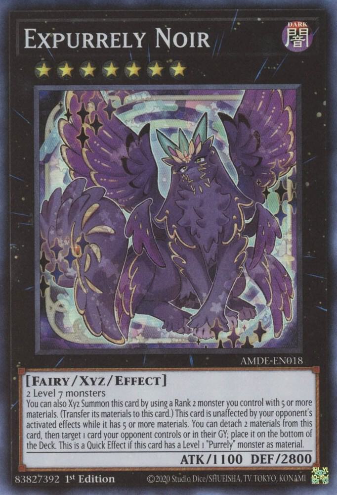 Expurrely Noir AMDE-EN018 card from Amazing Defenders