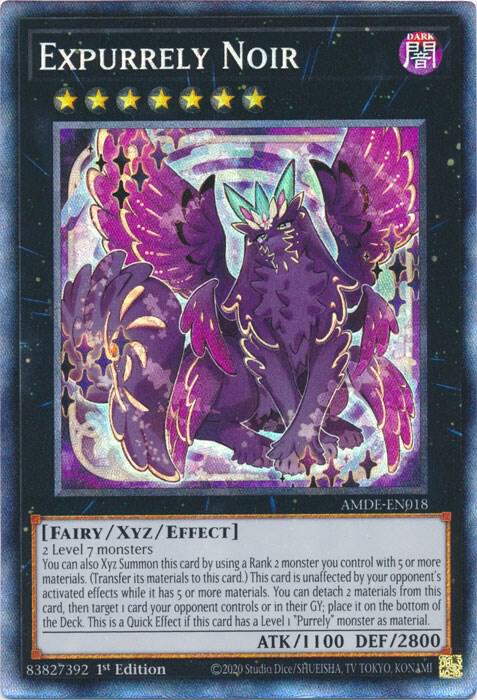 Expurrely Noir (CR) AMDE-EN018 card from Amazing Defenders